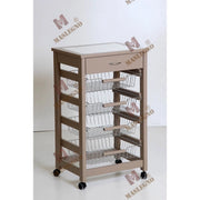 Carrello portafrutta Vesuvio con cassetto senza base - fango