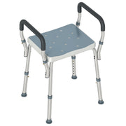 Sgabello Doccia Regolabile con Braccioli ¨C Xylo ¨C Alluminio HDPE EVA 52x45x57-69cm
