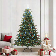 Albero di Natale artificiale con 300 LED Verde 210 cm 3395566