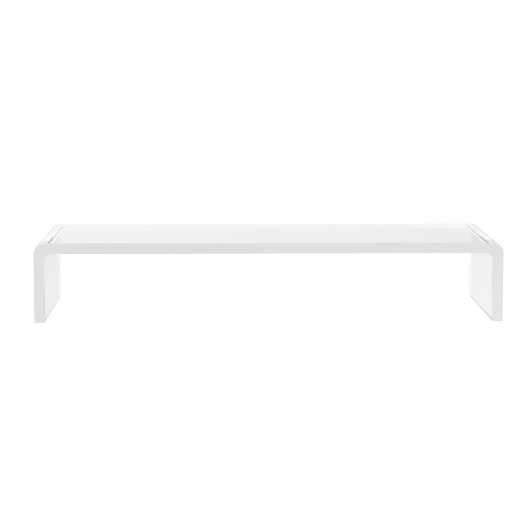 Supporto Monitor ¨C Minimal ¨C Acrilico Trasparente 53x19x9 cm
