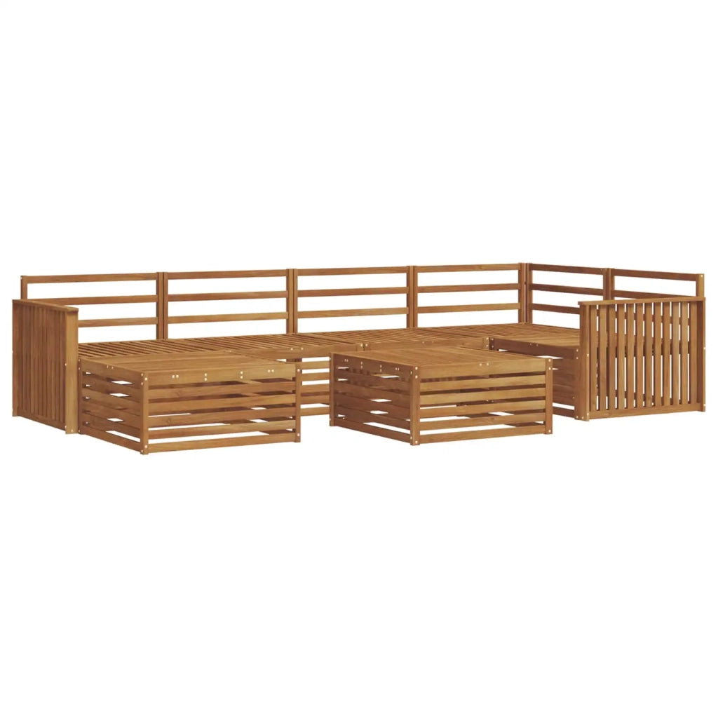 Set di divani da esterno 7 pcs Naturale 3373774