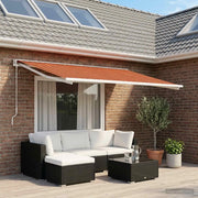 Telo di ricambio per tenda da sole Arancione e Marrone 3444235