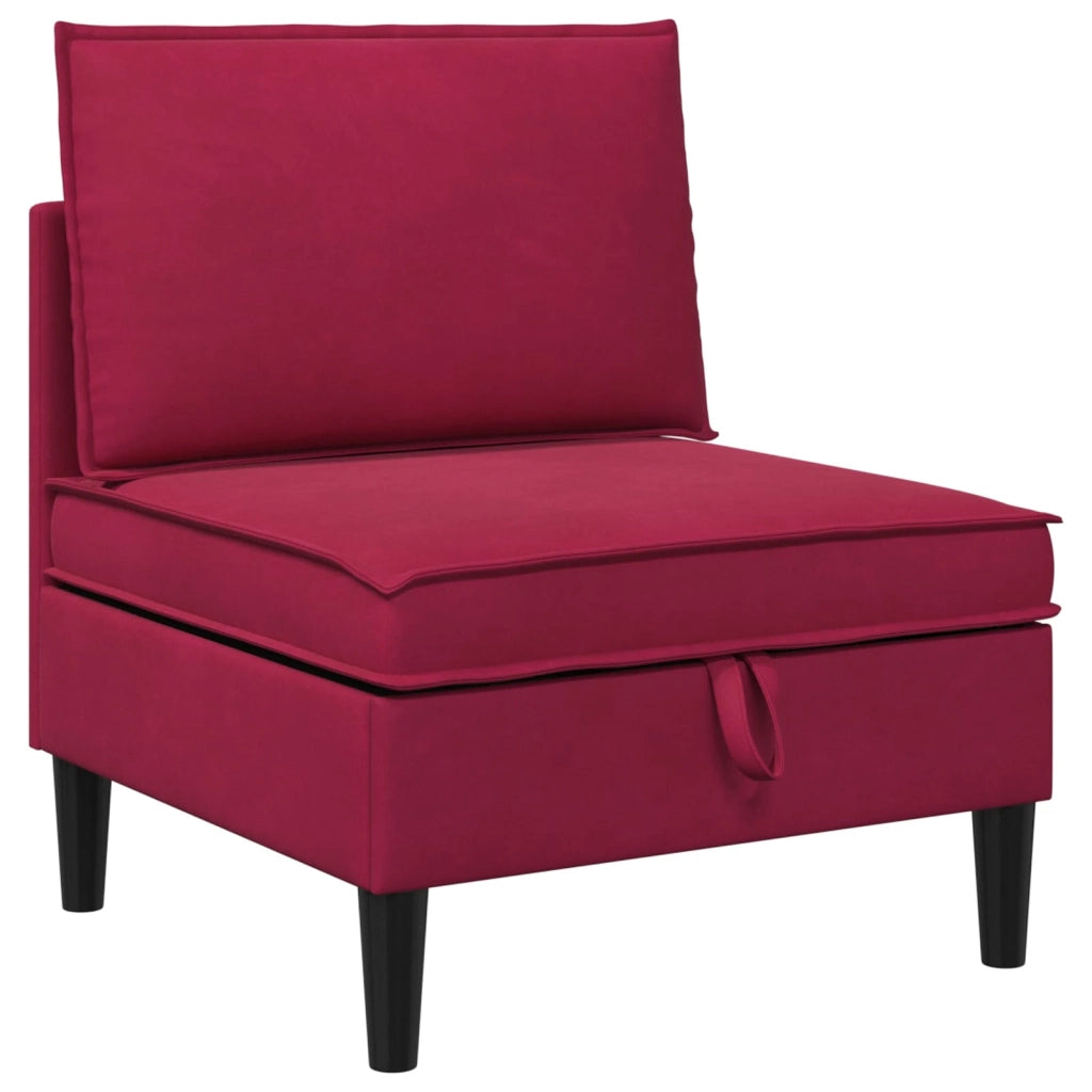 Set di mobili per il soggiorno 4 pcs Rosso Vino Velluto 3413750