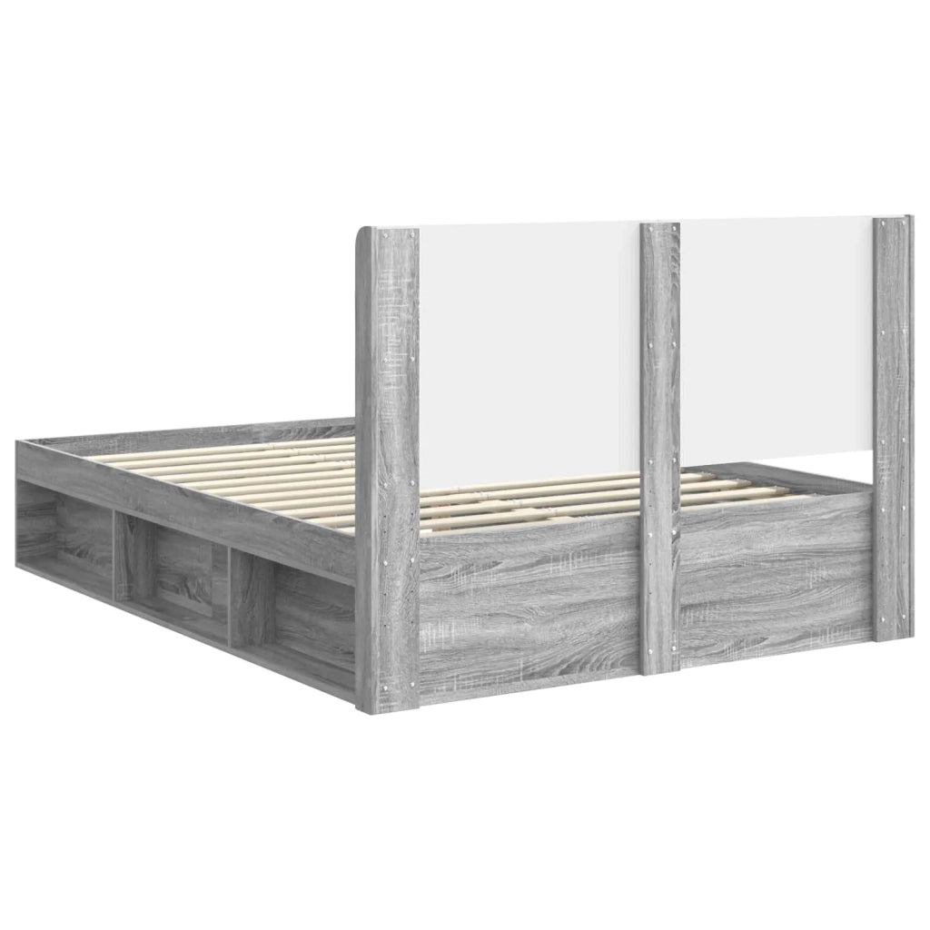 Letto da camera | Struttura del letto con stoccaggio e testata 3 pcs