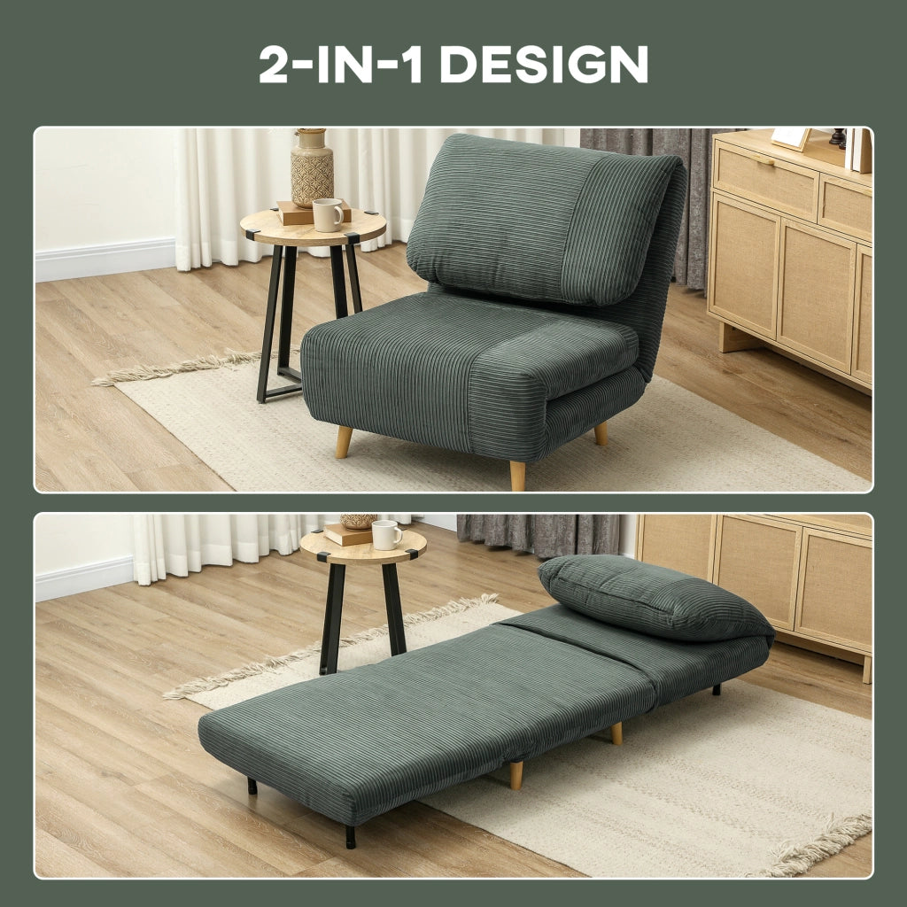 Poltrona letto ¨C Minimal ¨C Verde 82x87x89 cm