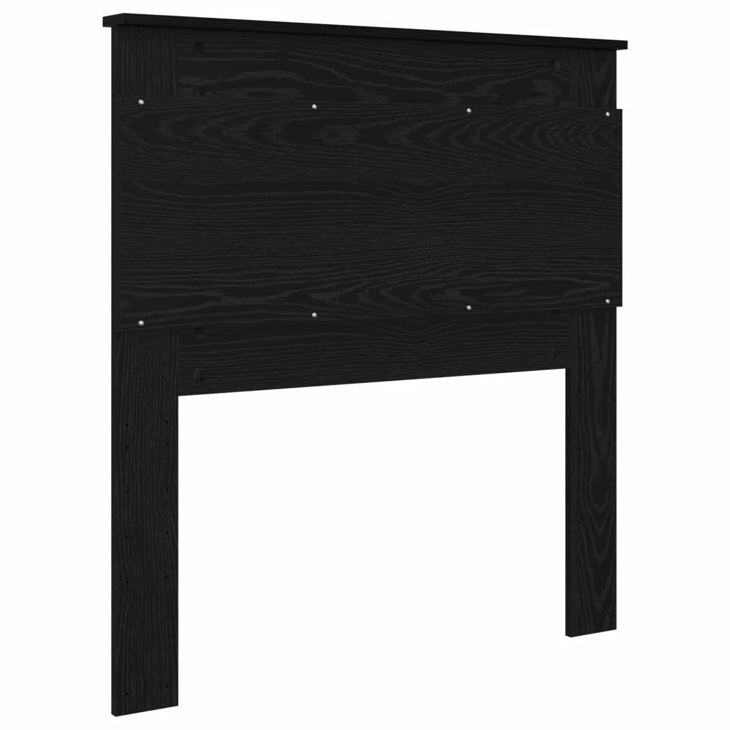Testiera | Testata con Testiera | Testata Rovere Nero 80 cm Legno multistrato