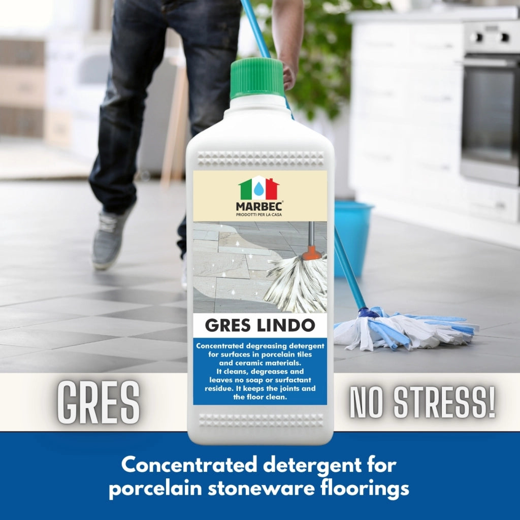 Detergente per gres porcellanato GRES LINDO   1LTx6Pz