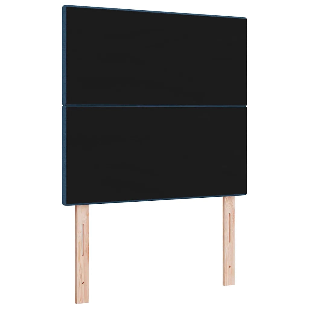Testiera | Testata LED con strisce LED con Testiera | Testata Blu 80 cm Tessuto
