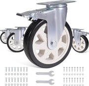 Ruote per Mobili - 150MM - Adatte per Carichi Pesanti - 4 Pezzi