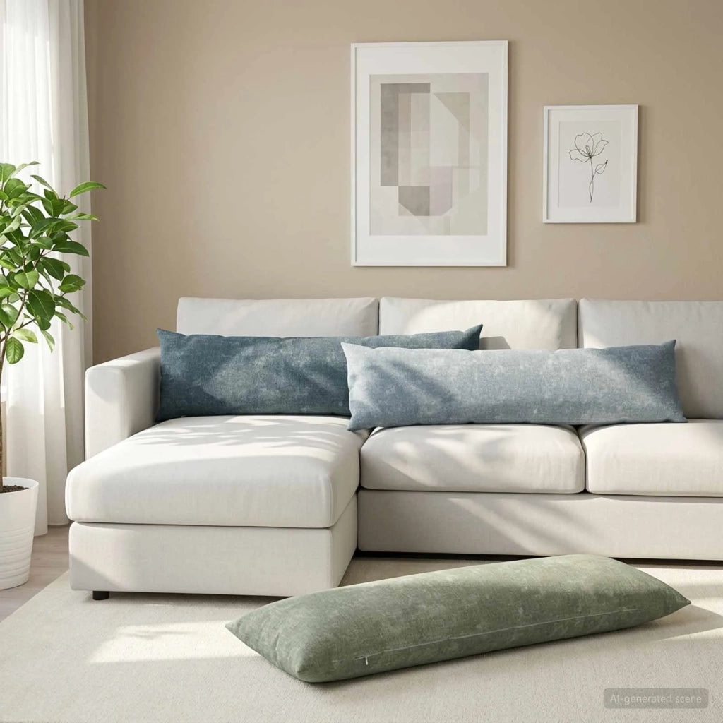 Federa HEERLEN Azzurro 40 x 145 cm Tessuto Chenille 908925