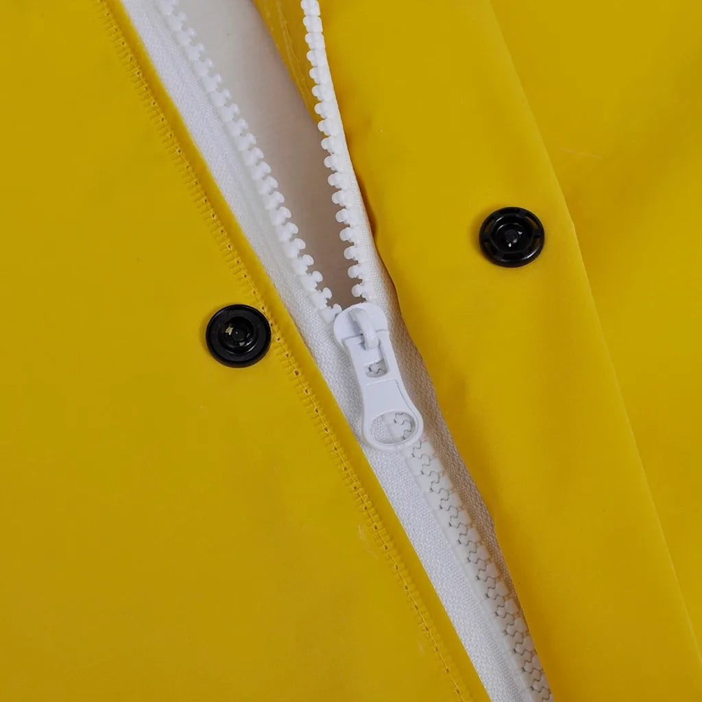 Impermeabile Verde resistente a 2 pezzi con cappuccio Giallo XL 130778