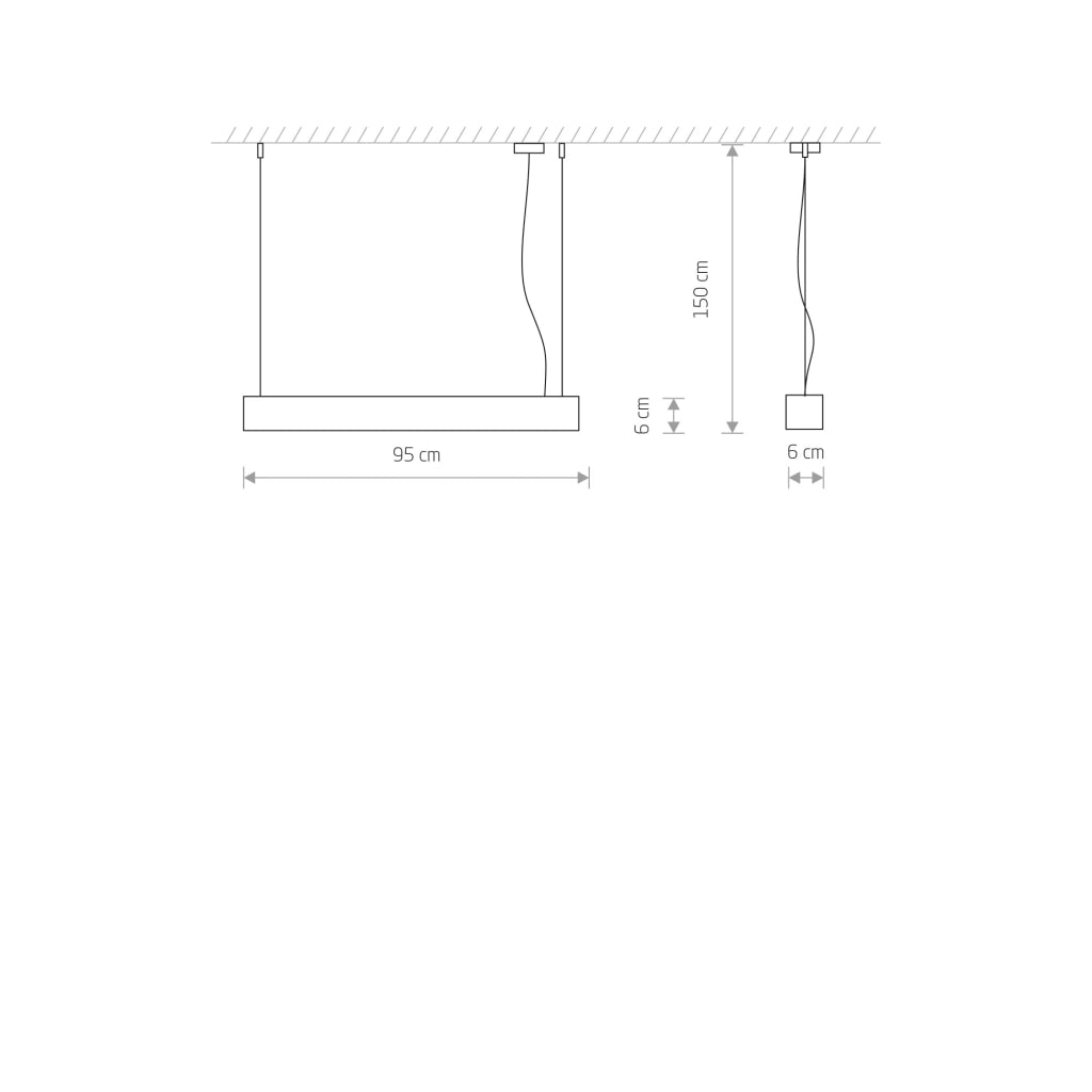Lampada a sospensione Nowodvorski Soft 7547 bianca 95cm