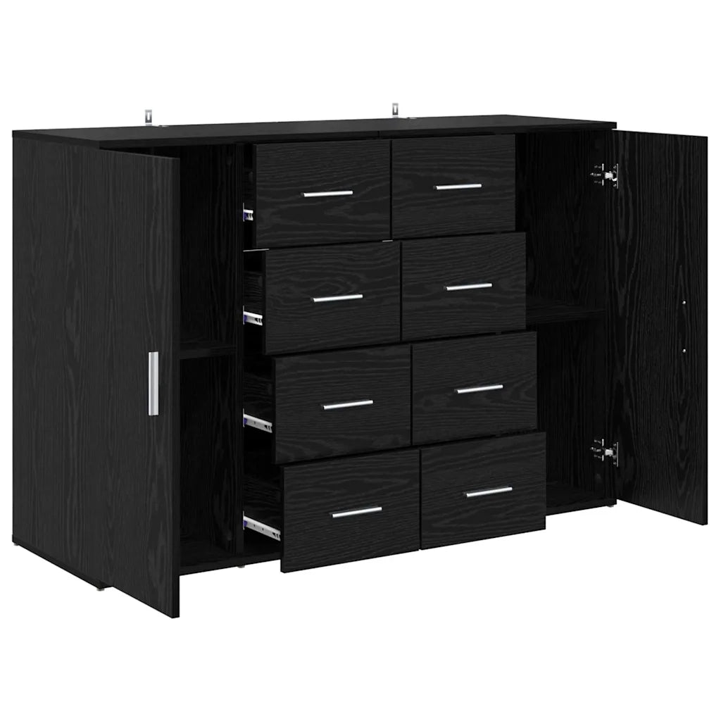 Credenza | Sideboards Corona 2 pcs Rovere Nero 59 x 39 x 80 cm