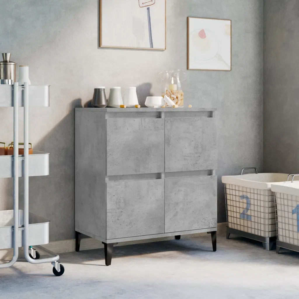 Credenza-Buffet-Armadio da cucina Grigio Cemento 60x35x70 cm in Legno Multistrato 227665