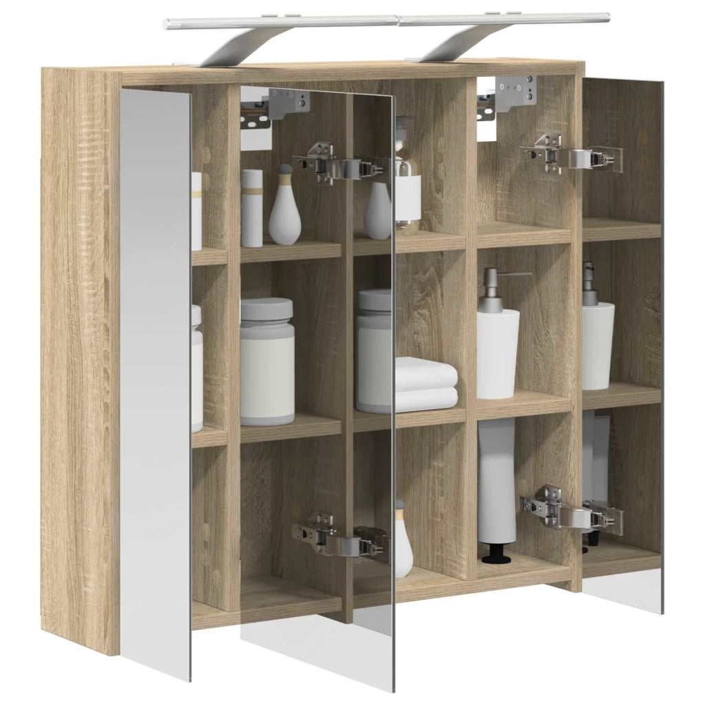 Mobiletto per specchio da bagno Rovere Sonoma 889161
