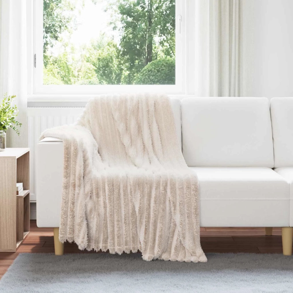 Coperta Beige 150 x 130 cm Panno 42016821