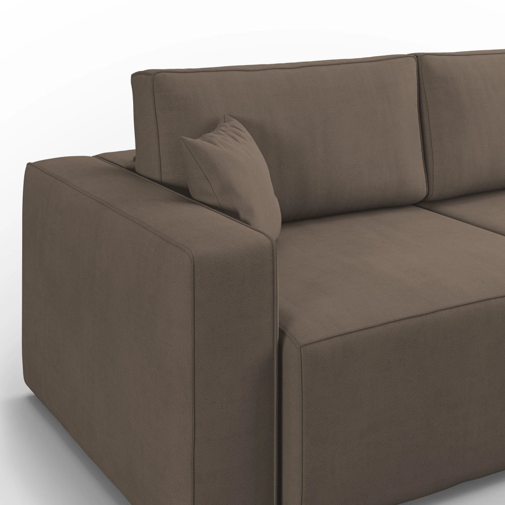 Morfeo Divano in tessuto impermeabile 180 cm  marrone
