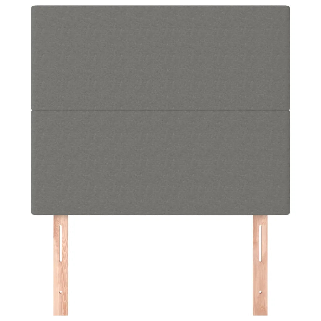Testiera-Testata Decorativa Grigio Scuro 100x5x118/128 cm Tessuto 751025