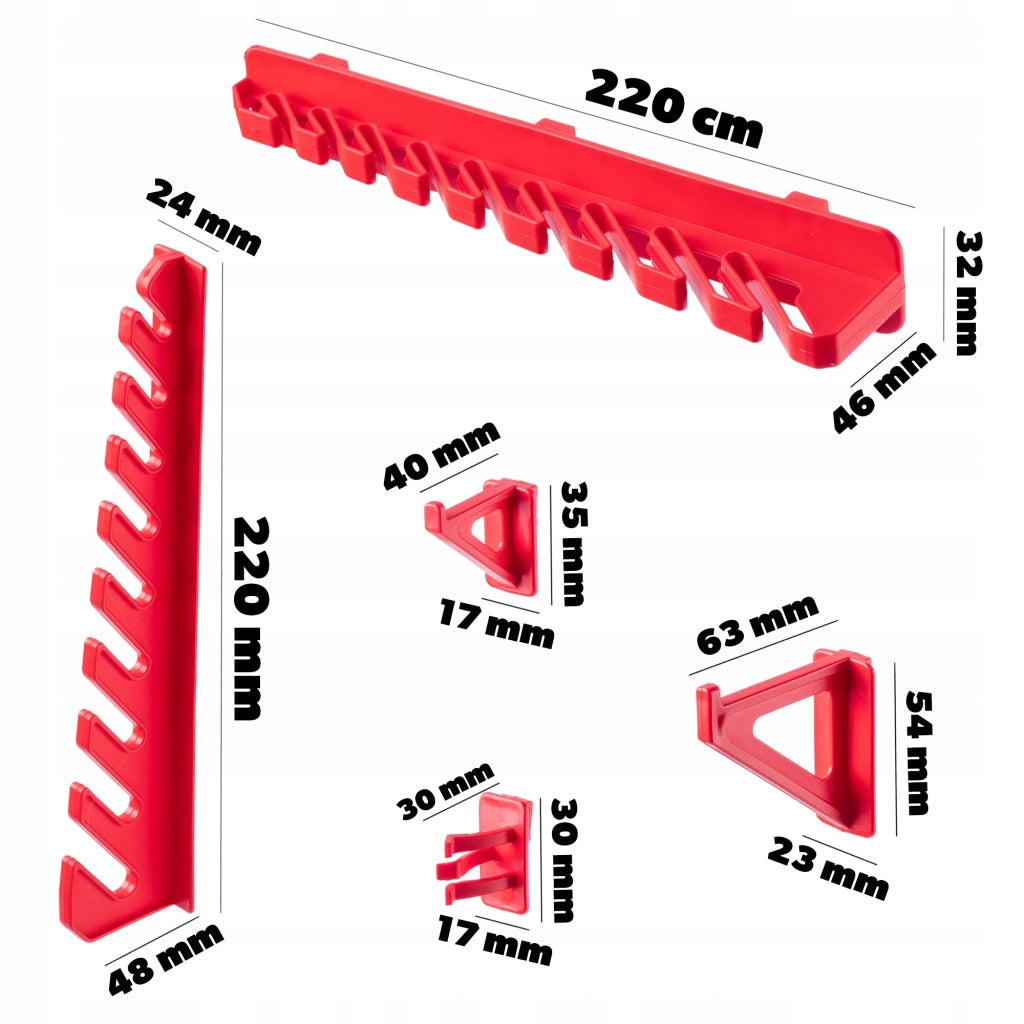 Pannello portautensili KADAX 232x78cm per officina, garage e garage, 122El