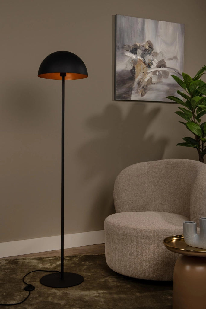 Lampada da terra SIEMON 1 luce E27 nera metallo Lucide