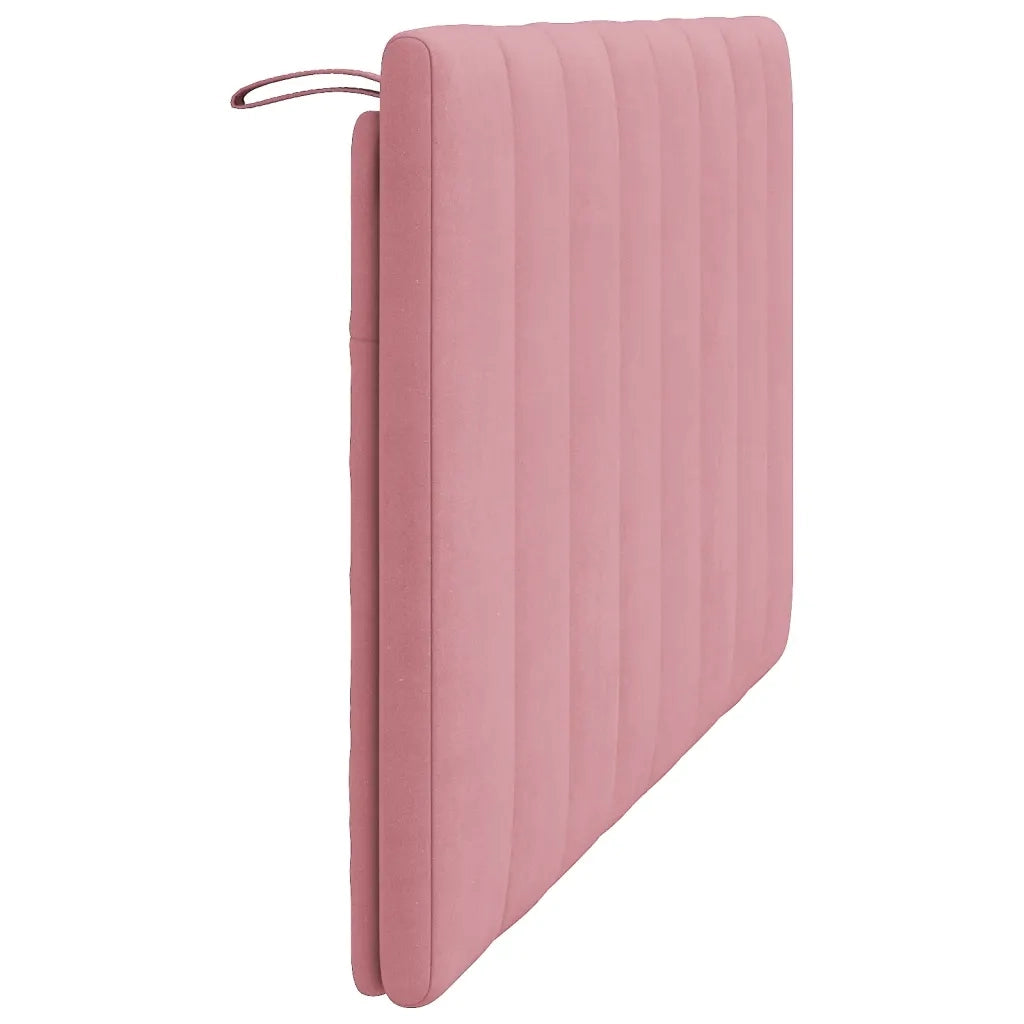 Cuscino Testiera Hanko Rosa 140 cm in Velluto 374674