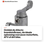 Vendita di Valvola di Alimentazione Universale - 8mm - Alta Qualità in Alluminio - Ottimo Ricambio - Per Motocicletta