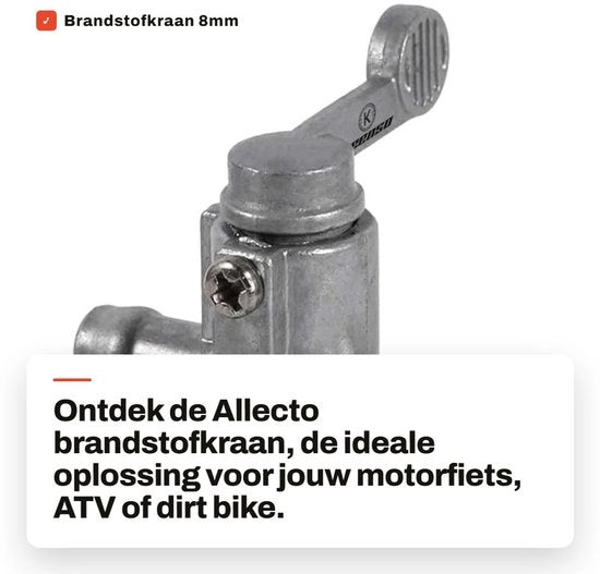 Vendita di Valvola di Alimentazione Universale - 8mm - Alta Qualità in Alluminio - Ottimo Ricambio - Per Motocicletta