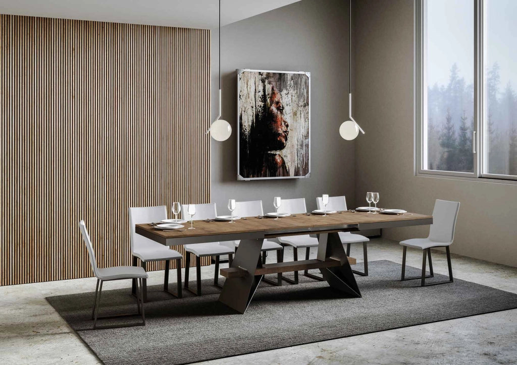 Tavolo Allungabile 160-264x90x77 cm Baita Evolution Noce