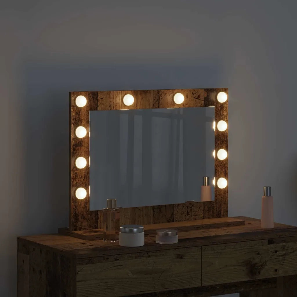 Specchio da Vanit¨¤ Rettangolare Legno vecchio 60 x 45 x 18 cm