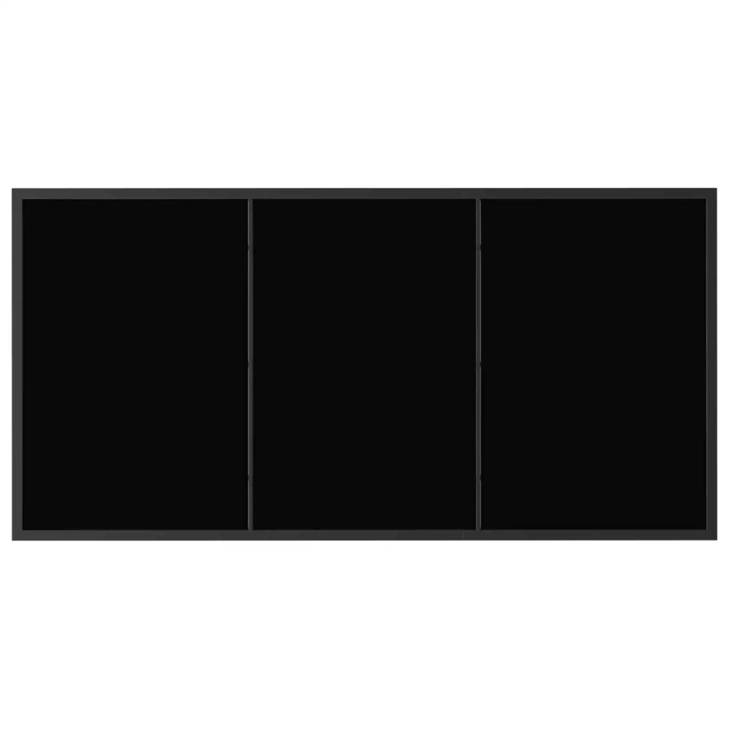 Set da pranzo per esterni 5 pz Nero polyrattan 3448913