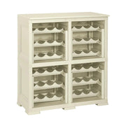 SCAFFALE PORTABOTTIGLIE PER 48 BOTTIGLIE 79X42,5X85,5 CM – CANTINETTA MODERNA A VISTA SENZA ANTE, MOBILE VINO MODULARE