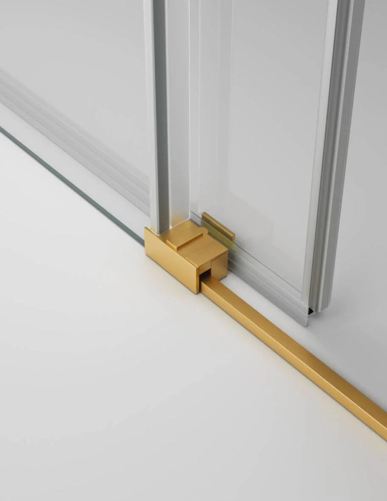 Box doccia ingresso angolare 2+2 THALASSA (BASIC) 85x75 cm Oro vetro trasparente