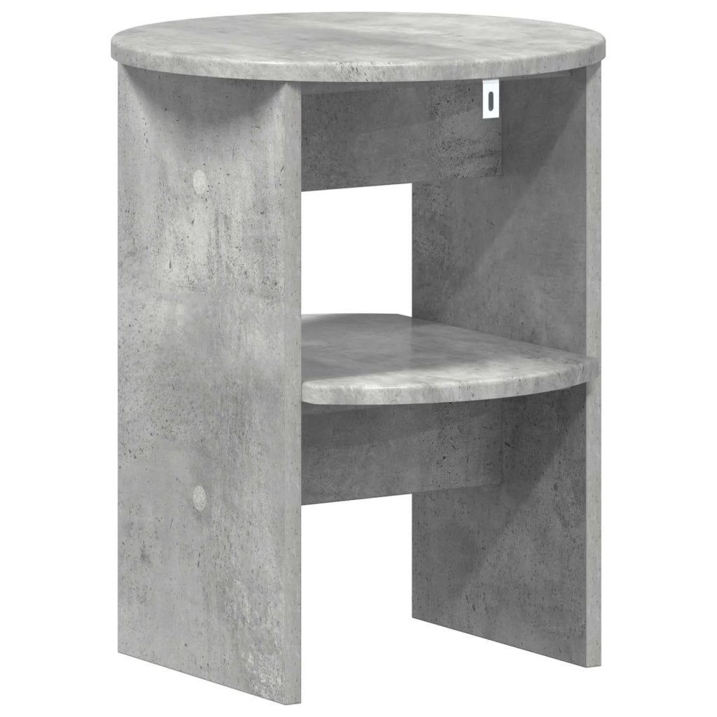Mobile laterale | Tavolo laterale | Tavolino 2 pz Grigio Cemento ?40 x 50 cm