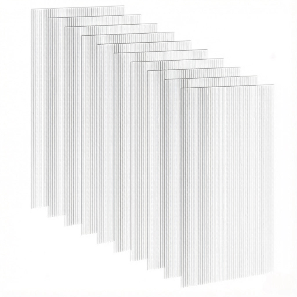 Lastre in policarbonato a doppia parete, spessore 4 mm, trasparenti, 120x60 cm, 10 pezzi, resistenti ai raggi UV, per serre (solo con lastra in polica