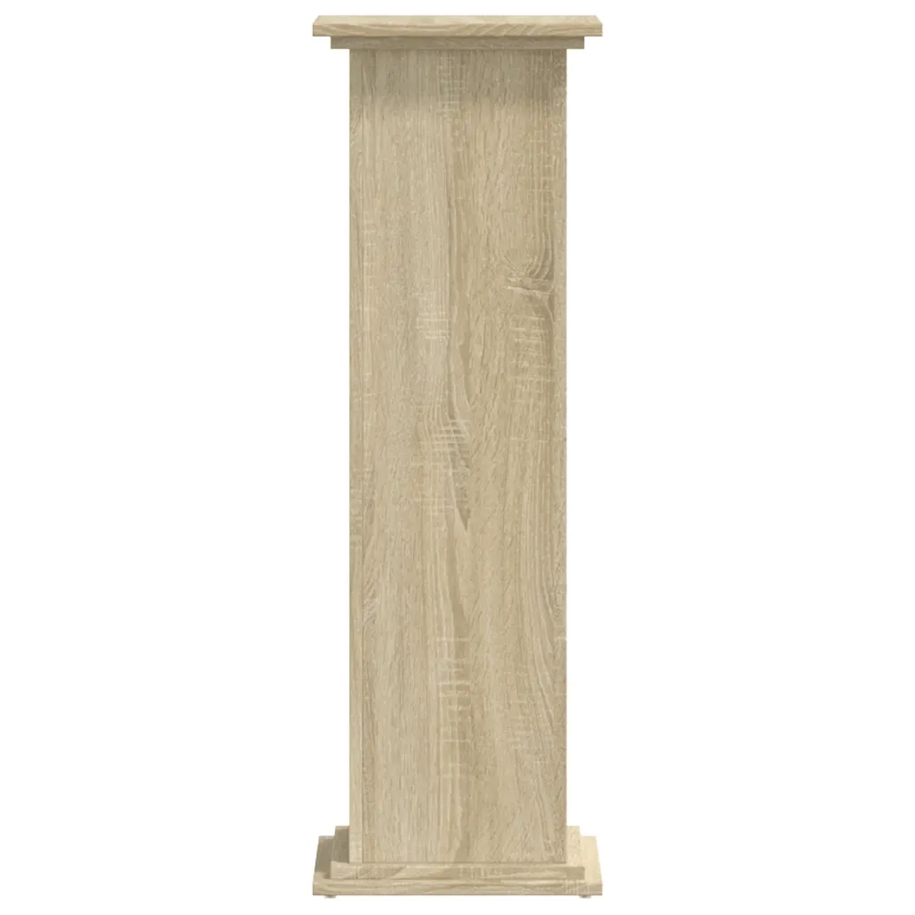 Supporto per piante | Sostegno per piante Rovere Sonoma 33x33x100cm Legno Multistrato