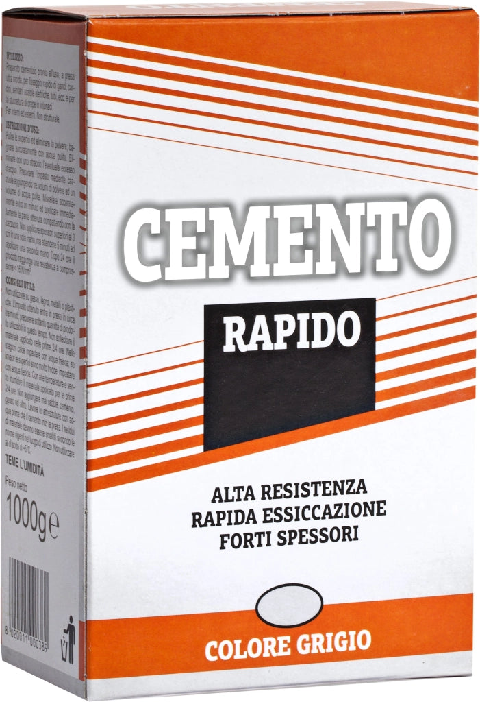 CEMENTO RAPIDO GRIGIO 1 kg - 12 pezzi