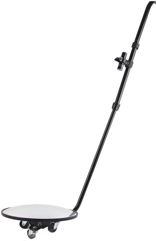 Specchio di ispezione per veicoli con maniglia regolabile - Incluso specchio di ispezione - Materiale in lega di alluminio - Luce LED - Incluso set di supporti di montaggio - 1x Borsa di stoccaggio - Specchio di ispezione