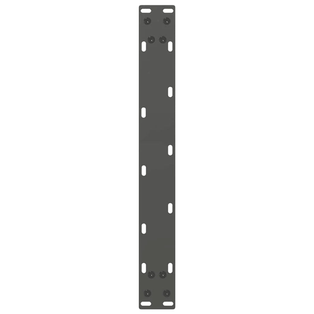 Set di 2 gambe per tavolino da caffè dal design moderno a forma di U 50 x 30 cm con livelli regolabili in acciaio antracite 02_0057378