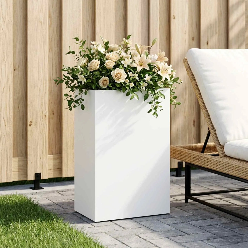 Vaso da giardino Bianco 50 x 40 x 75 cm 8005668