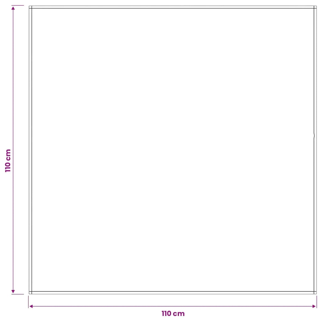 Tovaglia da Tavolo Quadrato Verde Scuro 110 x 110 cm 42039941