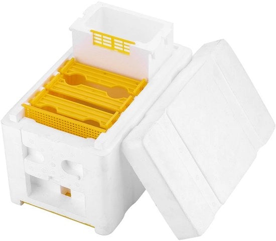 Cassa per l'allevamento delle api - Facile da utilizzare - Raccolta miele - Impollinazione giardino - Materiale EPS - Regolazione della temperatura - Dimensioni 24 x 14,8 x 16,5 cm