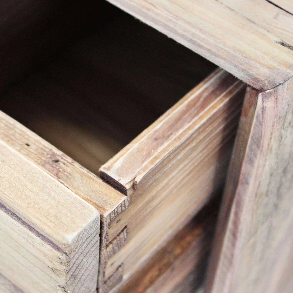 CASSETTIERA NELSON IN LEGNO DI PINO RICICLATO 110 X 48 X H92 CM
