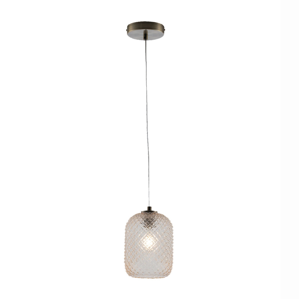 LAMPADARIO ASHFORD 1XE27 15XH150CM AMBRA.