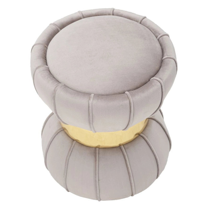 Sgabello Flower Cm Grigio cm ø 40x44