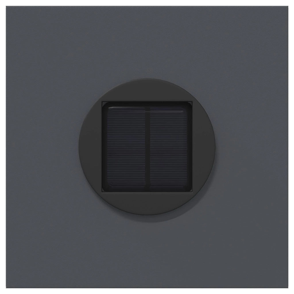 Faro LED solare per sentieri 2 pcs Antracite 879739