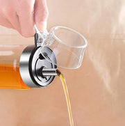 Dispensatore di olio, dispenser di olio di oliva, bottiglia in vetro, dispenser di aceto, 300ml, contenitore a chiusura ermetica per magazzino senza perdite