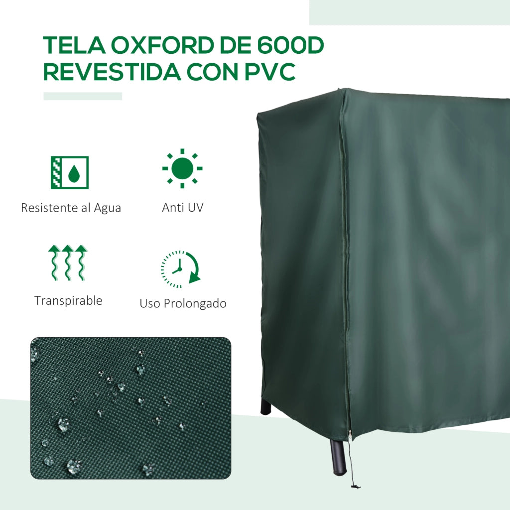 Cuscino per Dondolo da Giardino ¨C Minimal ¨C Verde Scuro 177x114x152cm