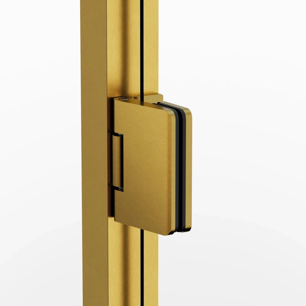 Box doccia angolare GLASS pieghevole + laterale fisso 80 (40+40)x70 cm nero trasparente
