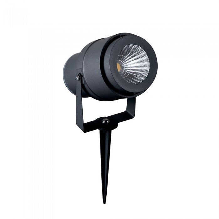 Faretto LED da Giardino 12W con Picchetto Colore Grigio 4000K IP65 - SKU 7551