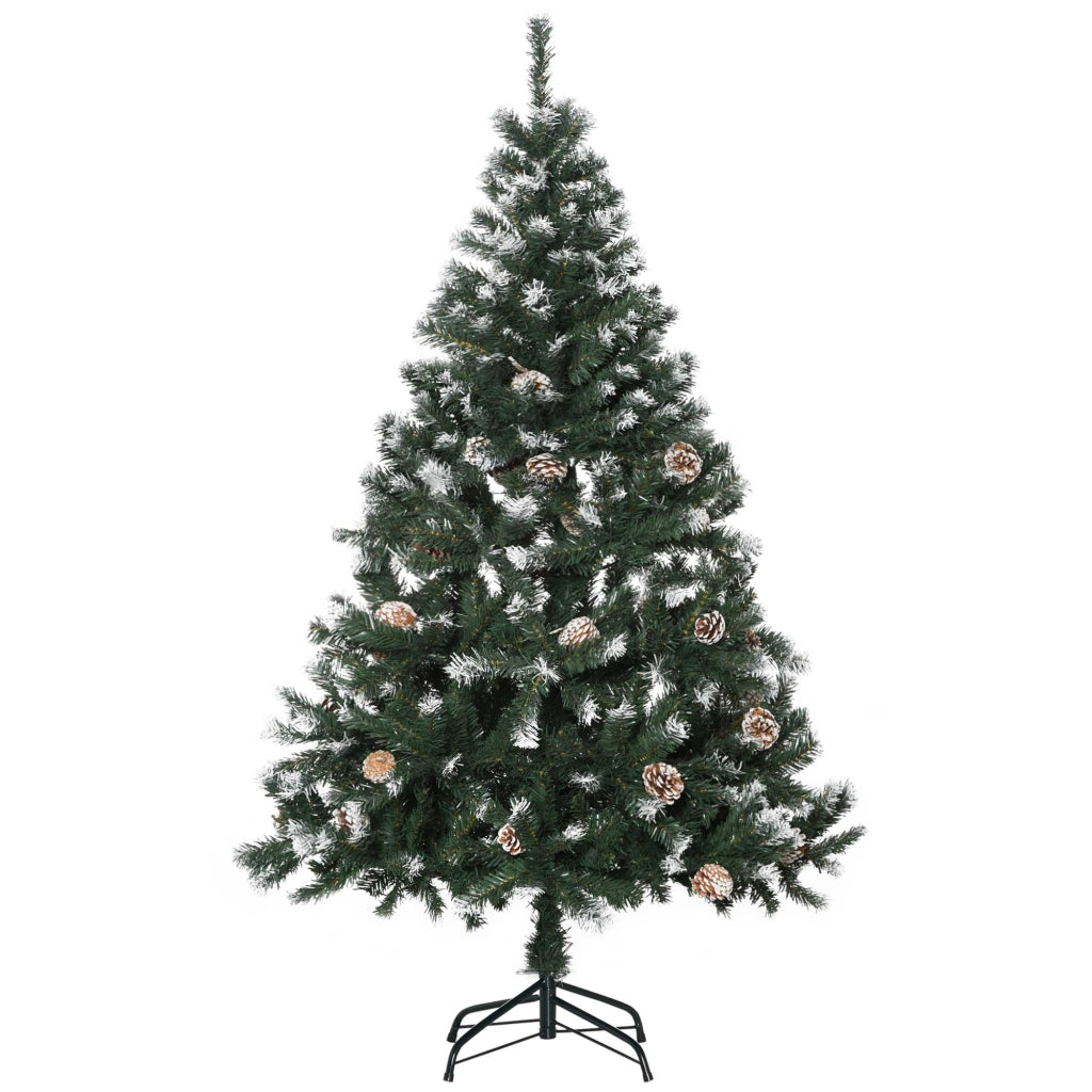 Albero di Natale Artificiale 180cm ¨C Xylo ¨C 676 Rami, 41 Pigne, Effetto Neve